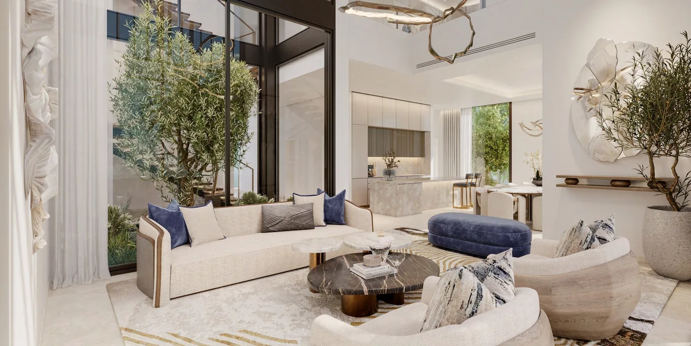 Interior render at Nad Al Sheba Gardens Phase 9.