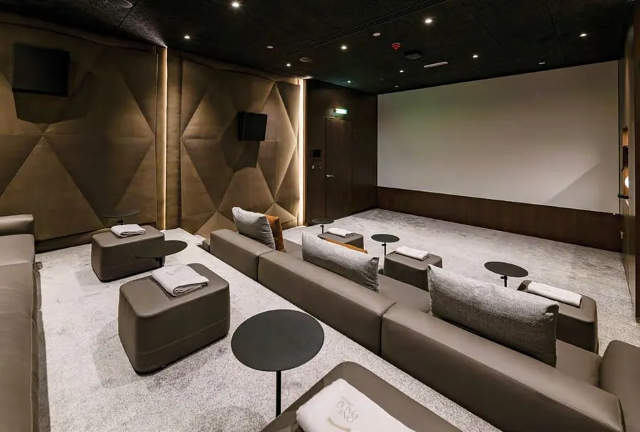 Cinema Room at Vela Dorchester Collection.