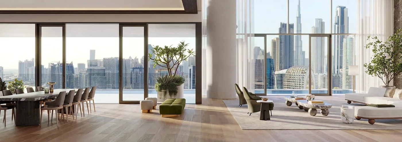 Interior render at Vela Dorchester Collection.