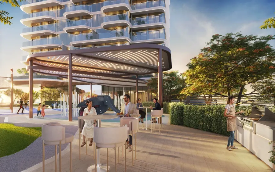 BBQ Deck at Hilton Residences.