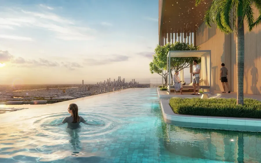 Infinity Skyline Pool at Hilton Residences.