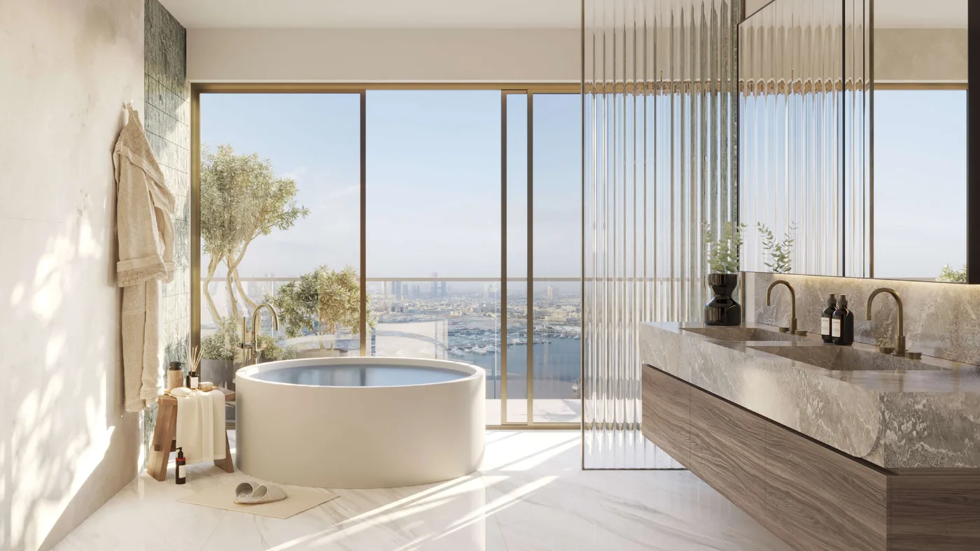 Interior render at Mar Casa.