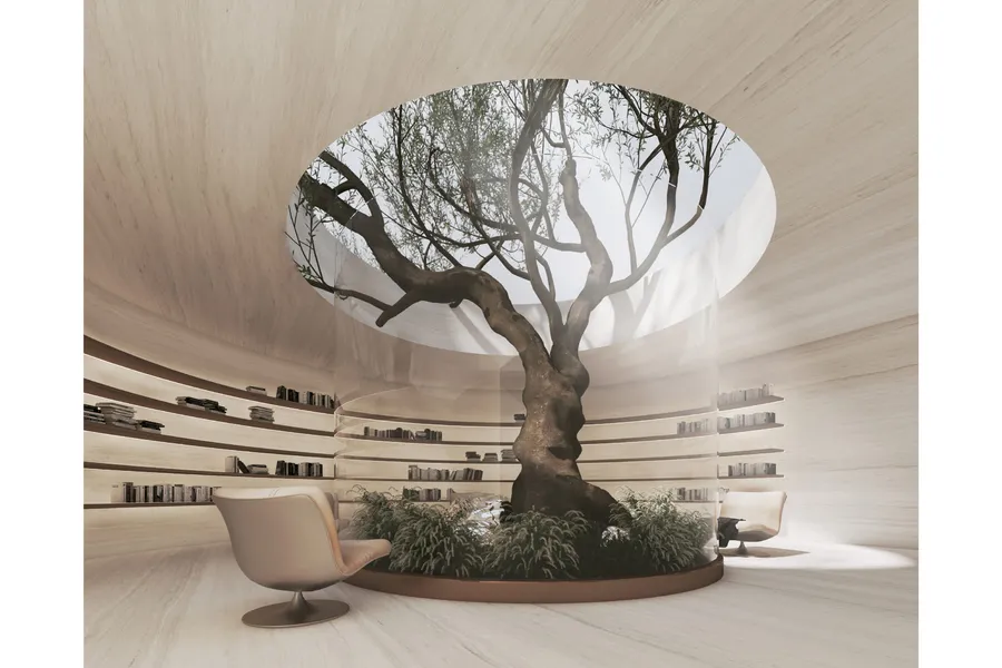 The Naturally Lit 24-Hour Business Centre Is Equipped With Ergonomic Seating And A Circular Reference Library at Keturah Reserve.