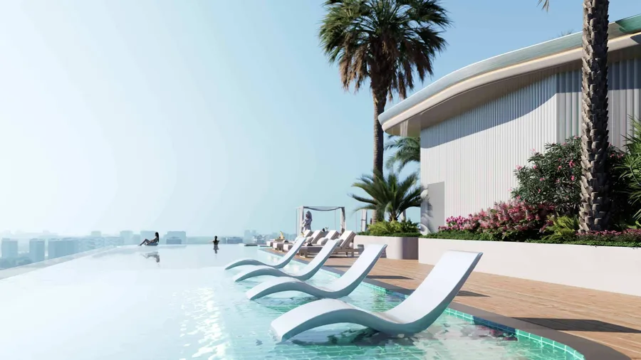 Roof Top Sun Deck at Cove Grand.