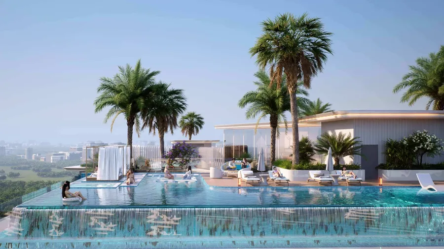 Roof Top Infinity Pool at Cove Grand.