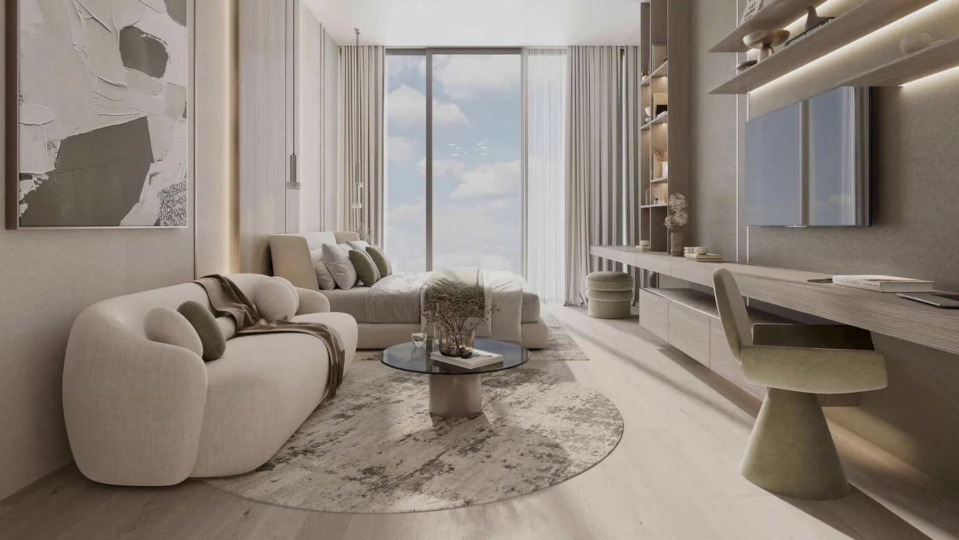 Interior render at Cove Grand.