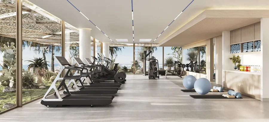 Gym With Dance And Yoga Studio at Nikki Beach Residences.