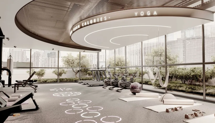Gym at Le Blanc.