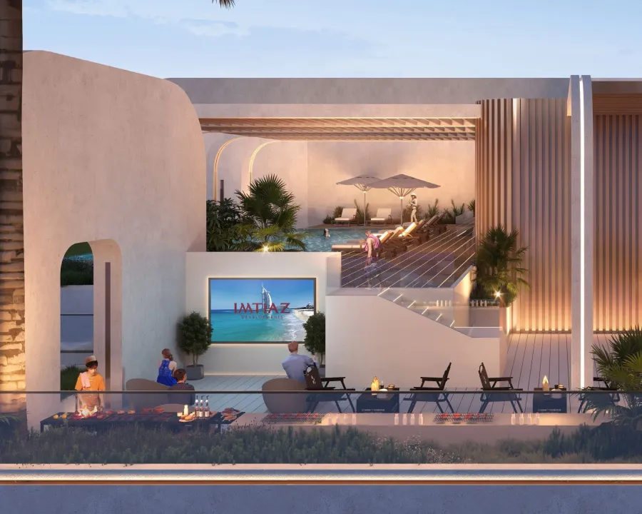 Outdoor Cinema & BBQ Area at Le Blanc.