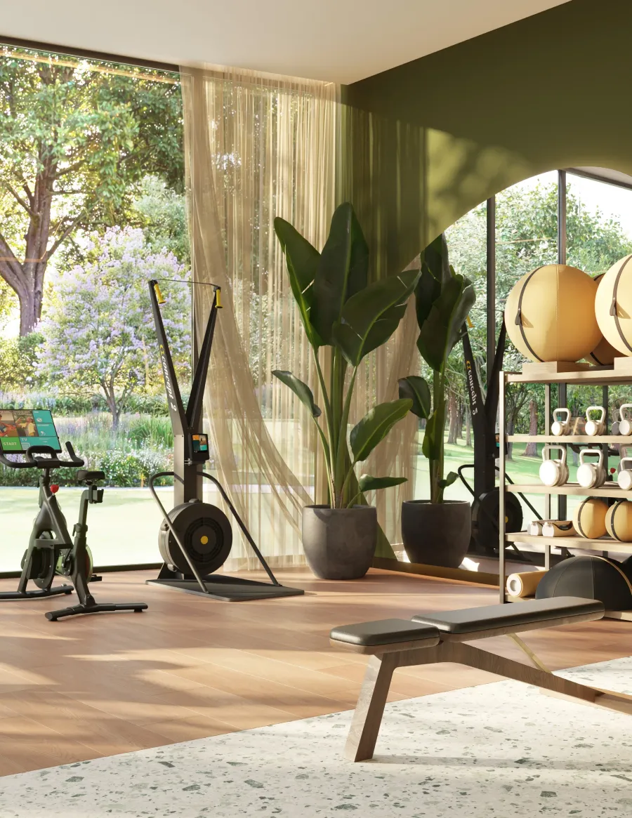 Gym at The Wilds Residences.