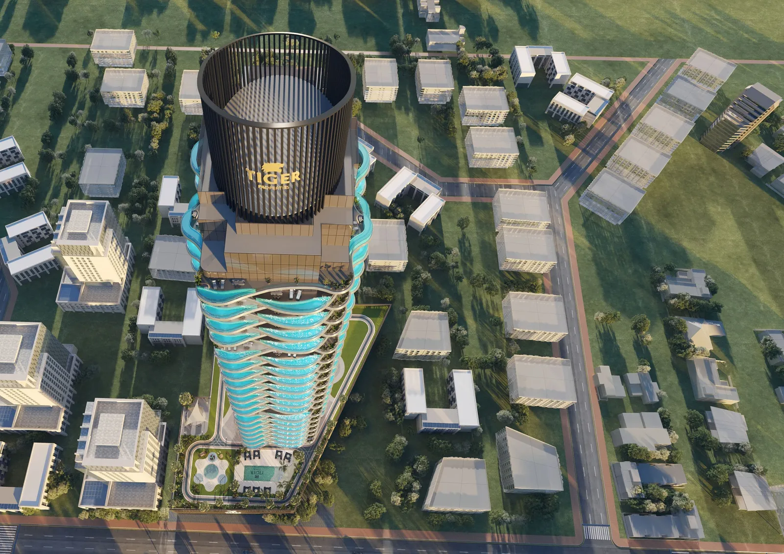 Volga Tower, Jumeirah Village Triangle (JVT) · render 3
