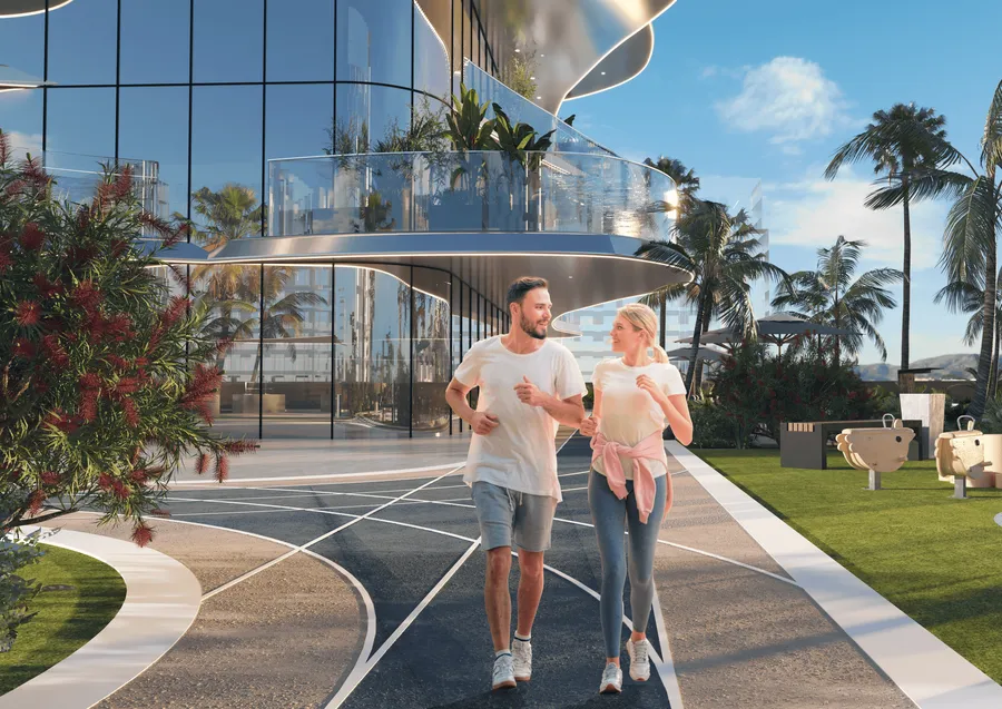 Running & Walking Track at Volga Tower.