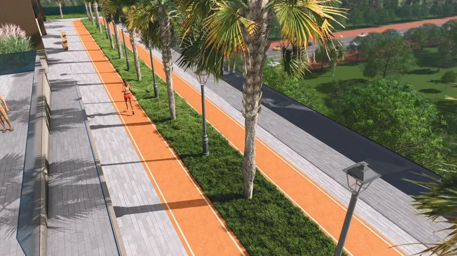 Jogging Track at Guzel Towers.