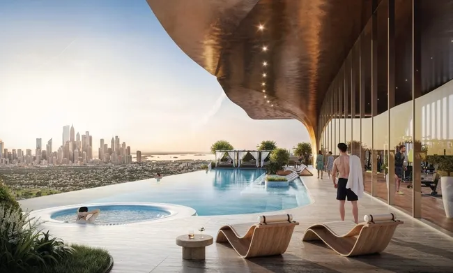 Sky Deck 35m Infinity Pool at One Sky Park.