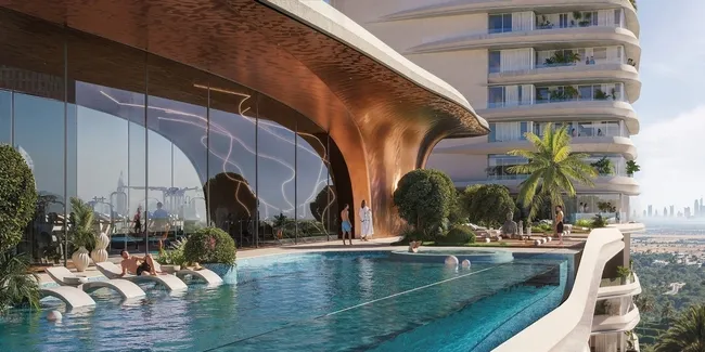 Sky Deck Pool & Zen Zone at One Sky Park.