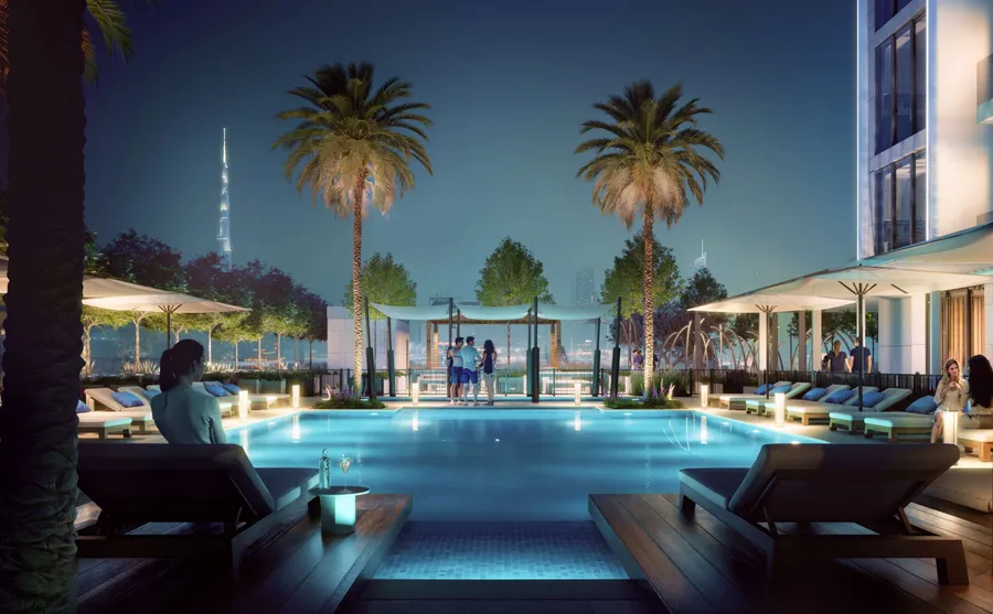 Swimming Pool at The F1FTH Tower.