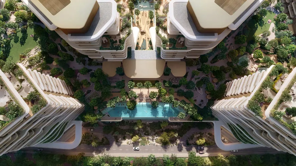 Verdes by Haven, Dubai Land Residence Complex (DLRC) · render 3