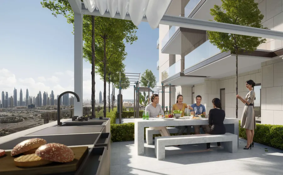 Bbq & Dining Area at W1NNER Tower.