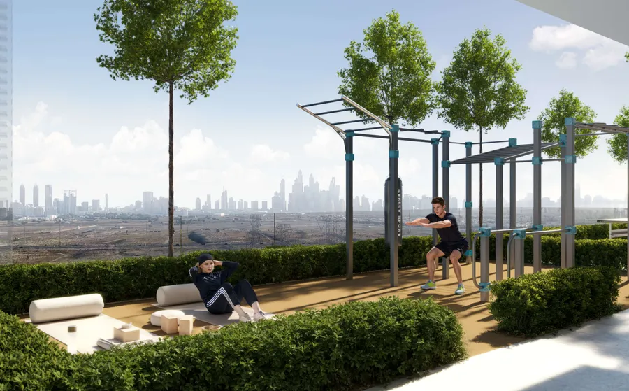 Outdoor Gym at W1NNER Tower.