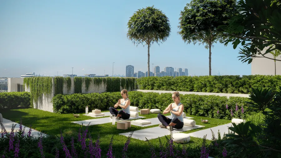 Outdoor Yoga Lounge at LUM1NAR.