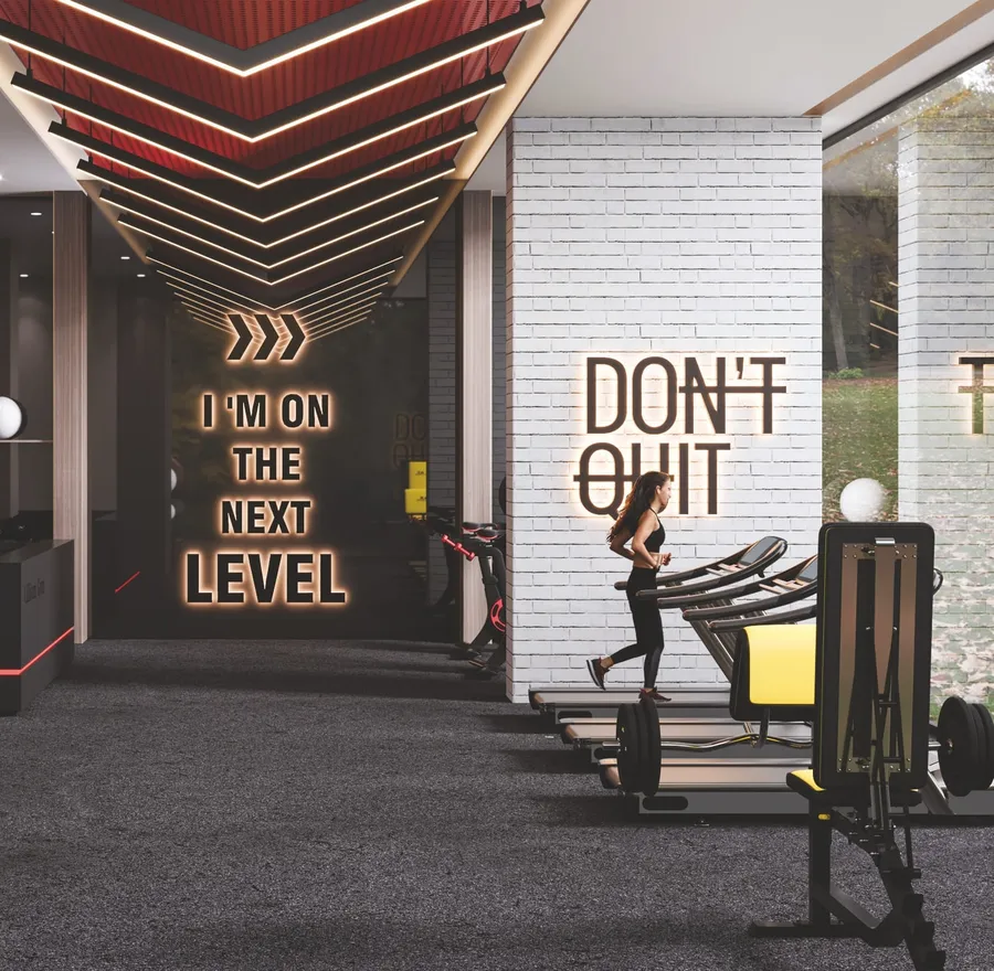 Gym at Lilium Tower.