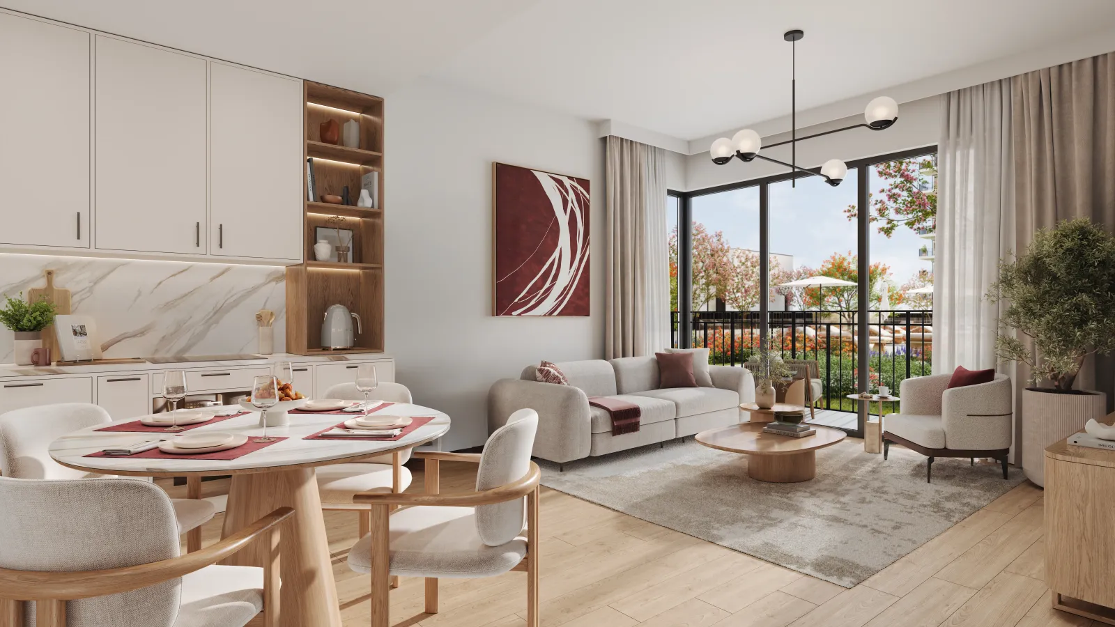 Rosewell, Town Square · render 5