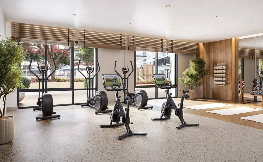 Gym at Haya on the Park.