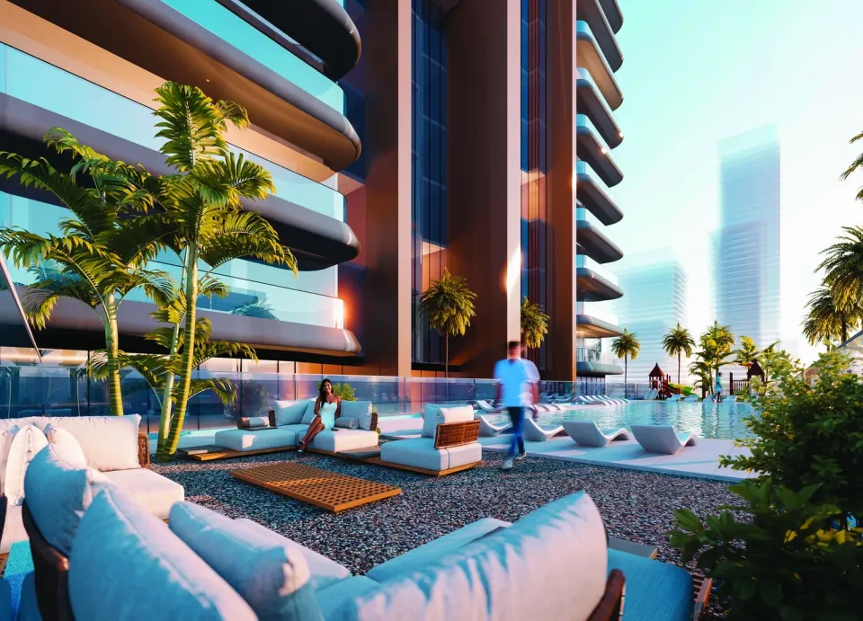 Al Ghaf Tower, Al Khan 2 · render 3