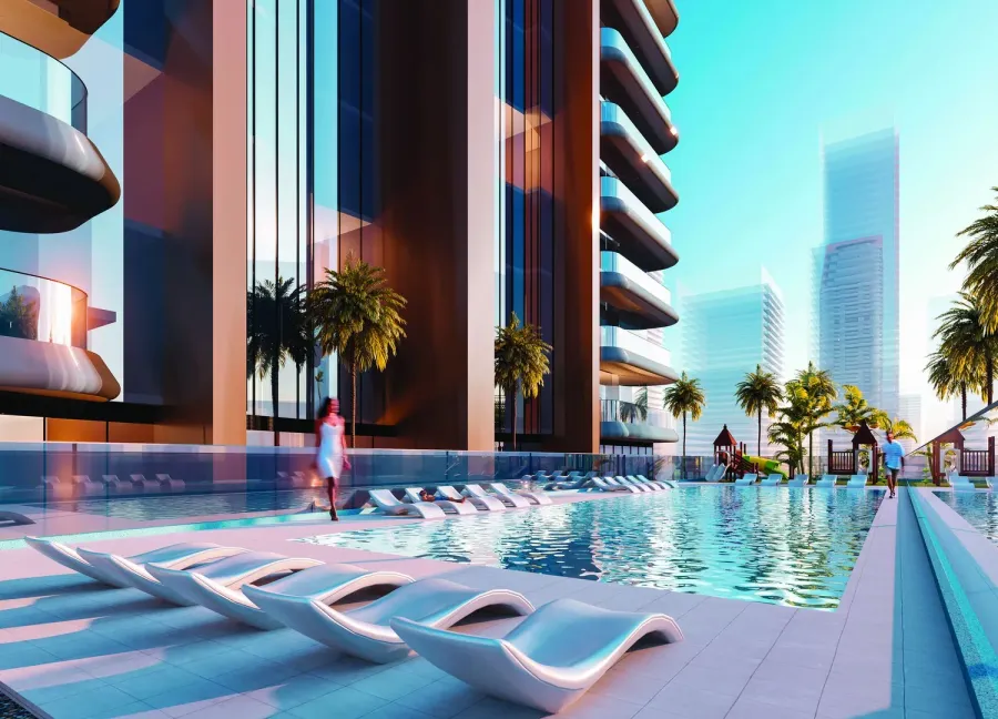 Swimming Pool at Al Ghaf Tower.
