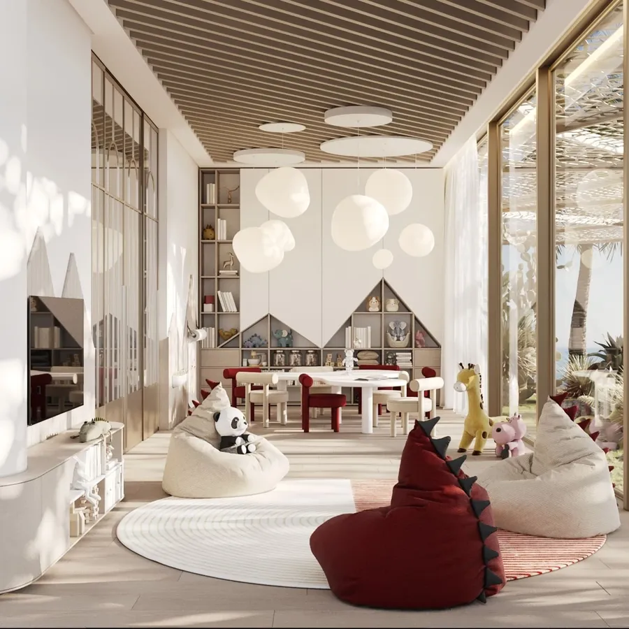 Outdoor & Indoor Kids Play Area at Rosso Bay Residences.