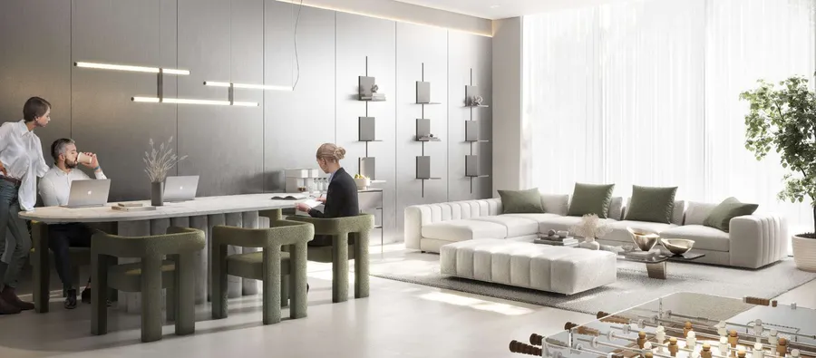 Clubhouse at V1VID Tower.