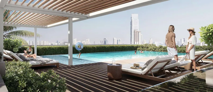 Swimming Pool at V1VID Tower.