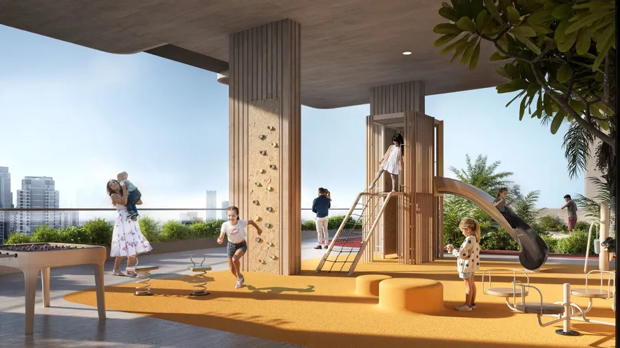 Outdoor Kids Play Area at TETR1S Tower.