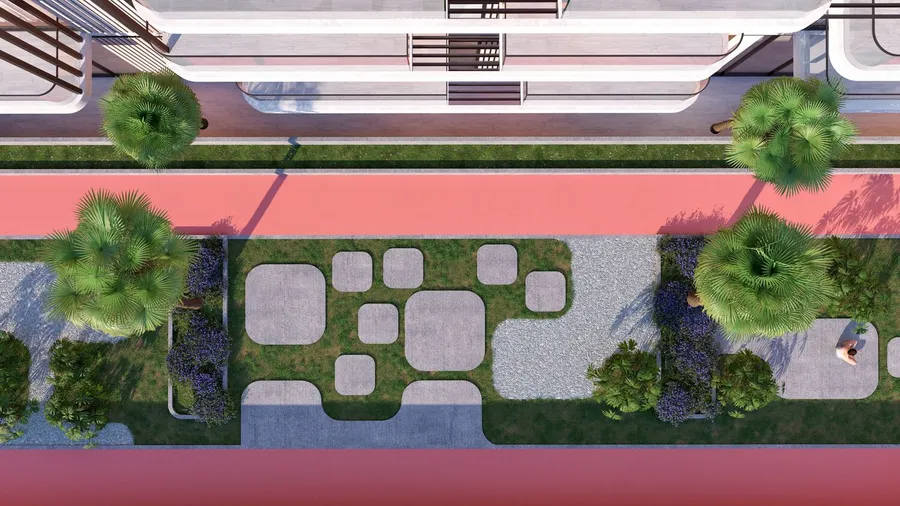 Jogging Track at TETR1S Tower.
