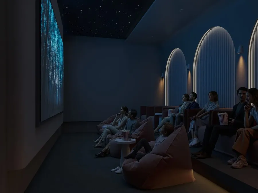 Cinema at Ghaf Woods Distrikt.