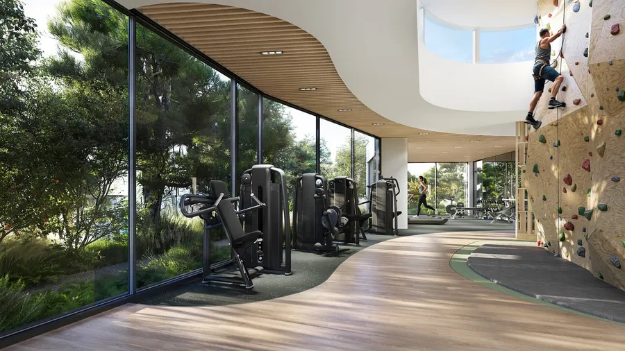 Gym at Ghaf Woods Distrikt.