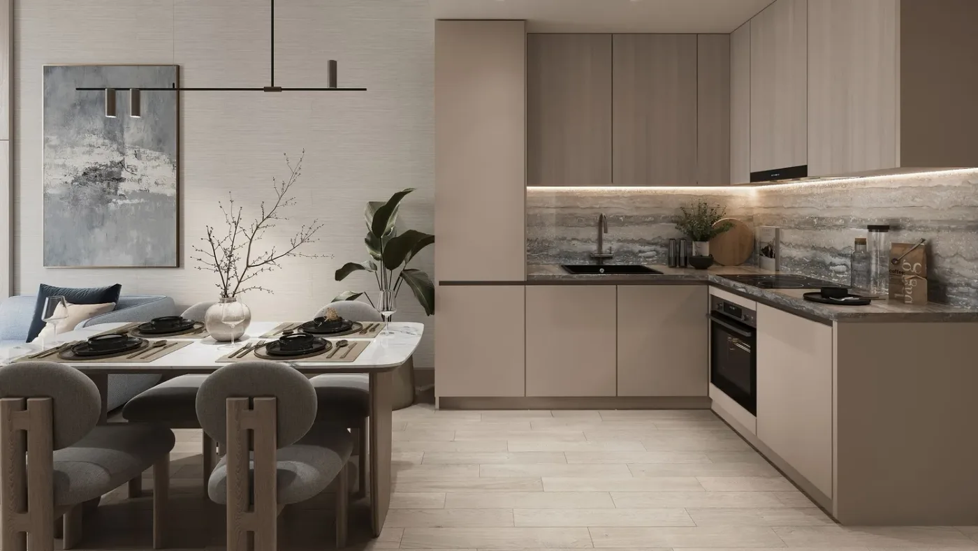 Interior render at Enre Residence by Imtiaz.