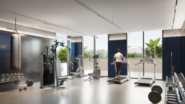 Gym at V1STARA House.