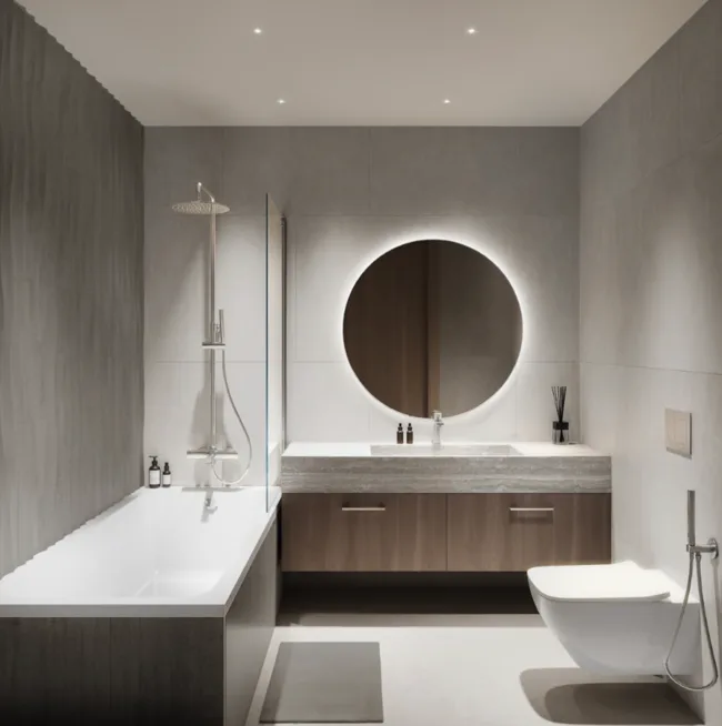 Interior render at V1STARA House.
