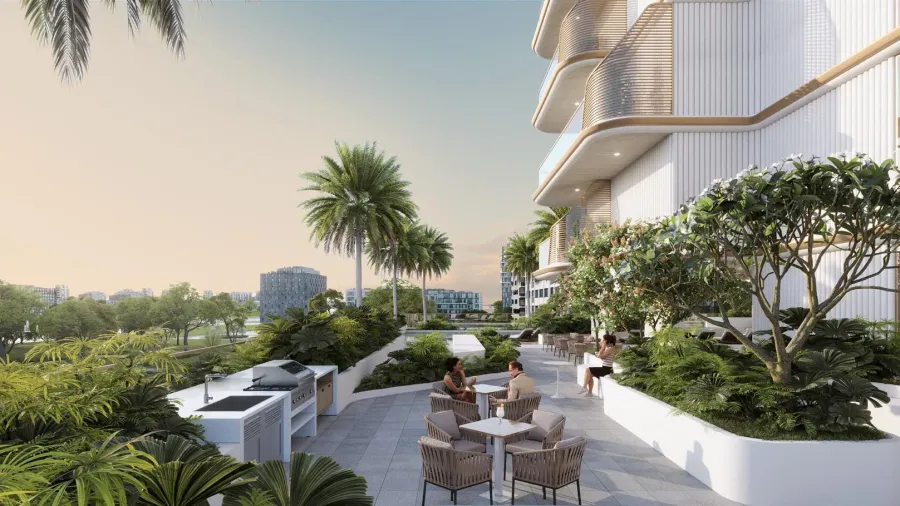 Outdoor Seating Area at Sunset Bay Grand.
