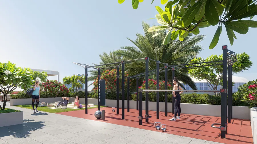 Outdoor Crossfit at AUREL1A Residence.