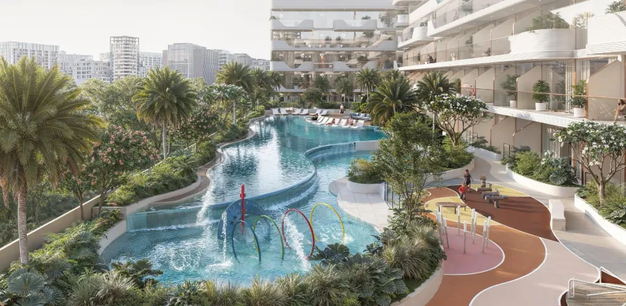Swimming Pool at Oxford Cove by Iman.