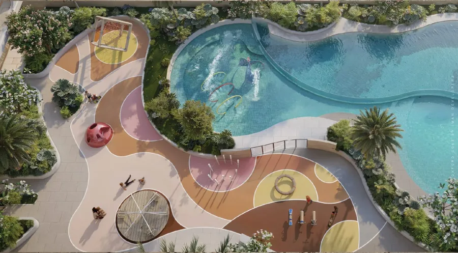 Outdoor Kids Play Area at Oxford Cove by Iman.