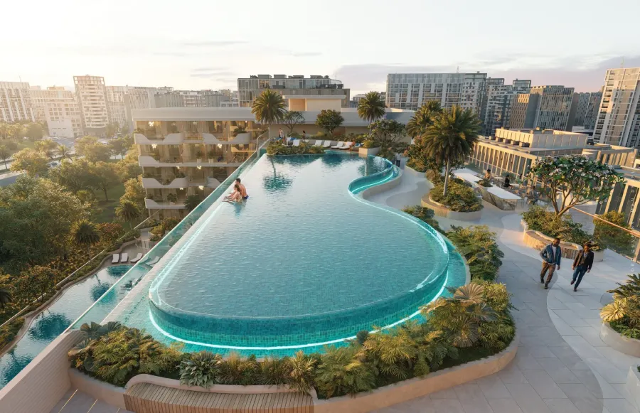 Rooftop Infinity Pool at Oxford Cove by Iman.