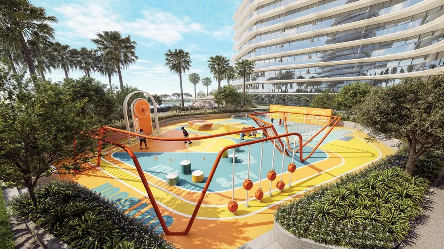 Multi Sports Zone at 15 Cascade Featured by Versace Ceramics.
