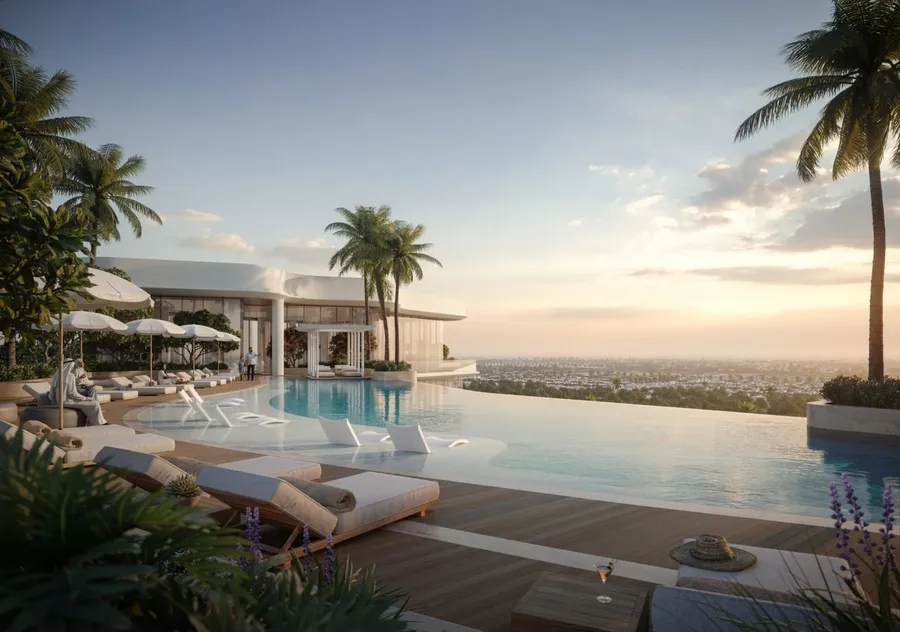 Infinity Pool at 15 Cascade Featured by Versace Ceramics.
