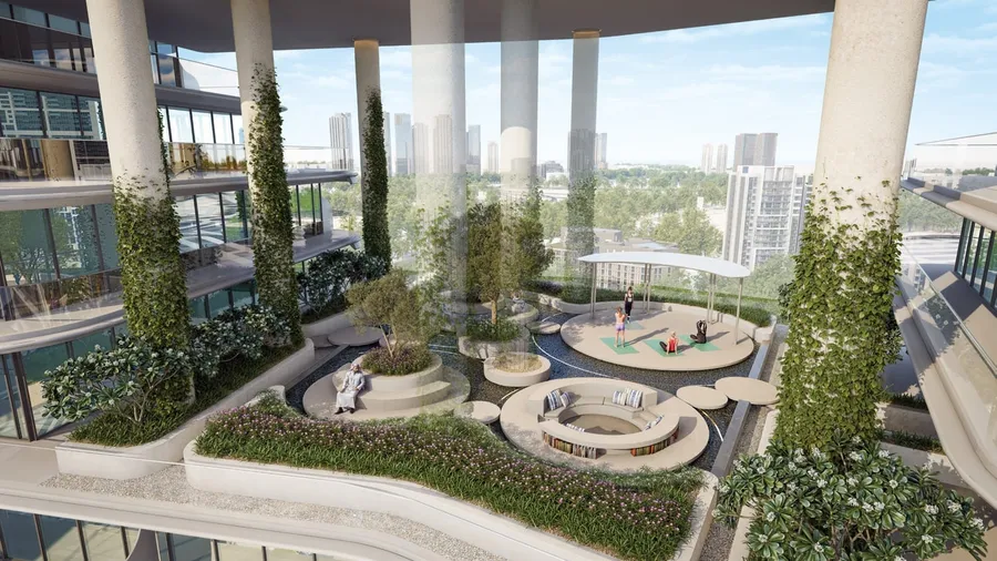 Sky Garden at 15 Cascade Featured by Versace Ceramics.