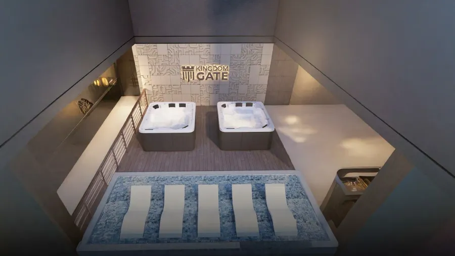 Outdoor Jacuzzi at Kingdom Gate.