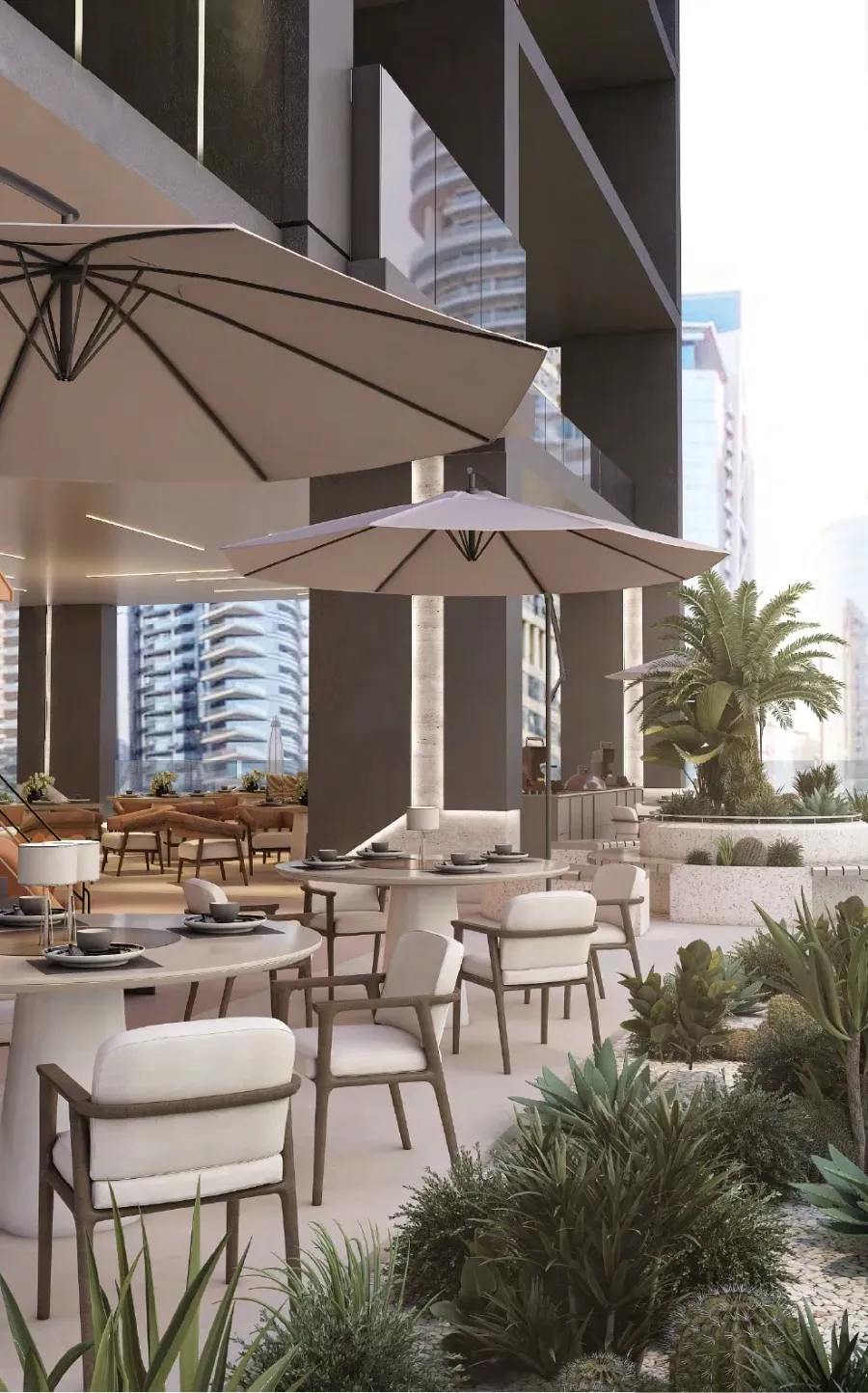 Outdoor Family Seating at Kingdom Gate.