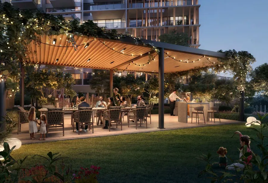 BBQ Area at Alder in Park Five.
